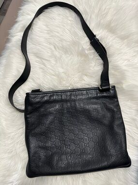 Gucci Black Signature Jacquard Interior Pouch